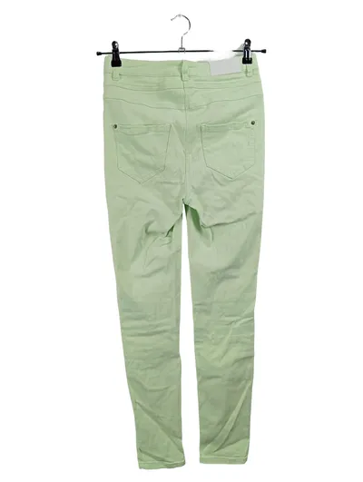 MADELEINE Damen Stoffhose Grün Gr. 36, W28 Casual Baumwolle