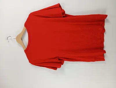 Maloo Damen T-Shirt Rot Gr. 42 XL Leoparden-Applikation Strass