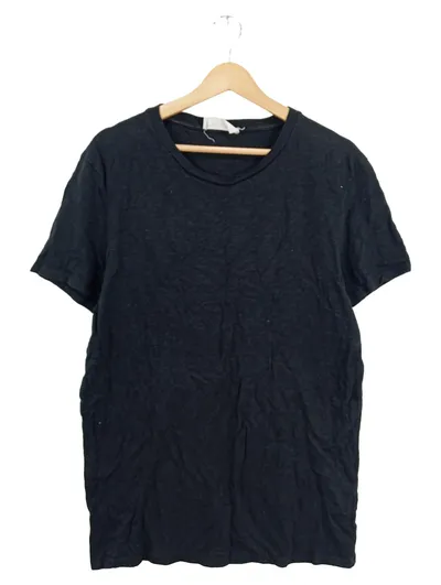 American Vintage Herren T-Shirt Schwarz Gr. 50 L Basic Kurzarm Baumwolle