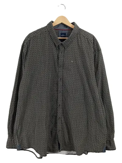 Engbers Herren Freizeithemd Langarm Schwarz Geometrisch Gr. 60