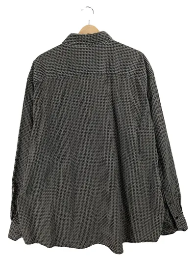 Engbers Herren Freizeithemd Langarm Schwarz Geometrisch Gr. 60
