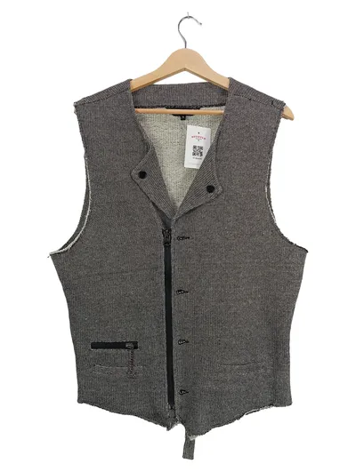Carisma Herren Leichte Weste Grau Meliert Gr. 52/XL Casual