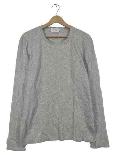 American Vintage Langarmshirt Damen Grau Meliert Basic Gr. 42 XL