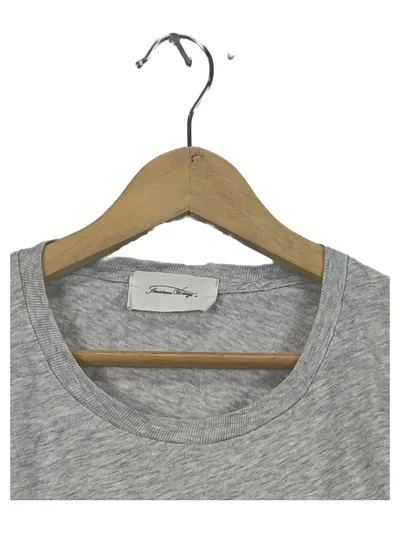 American Vintage Langarmshirt Damen Grau Meliert Basic Gr. 42 XL