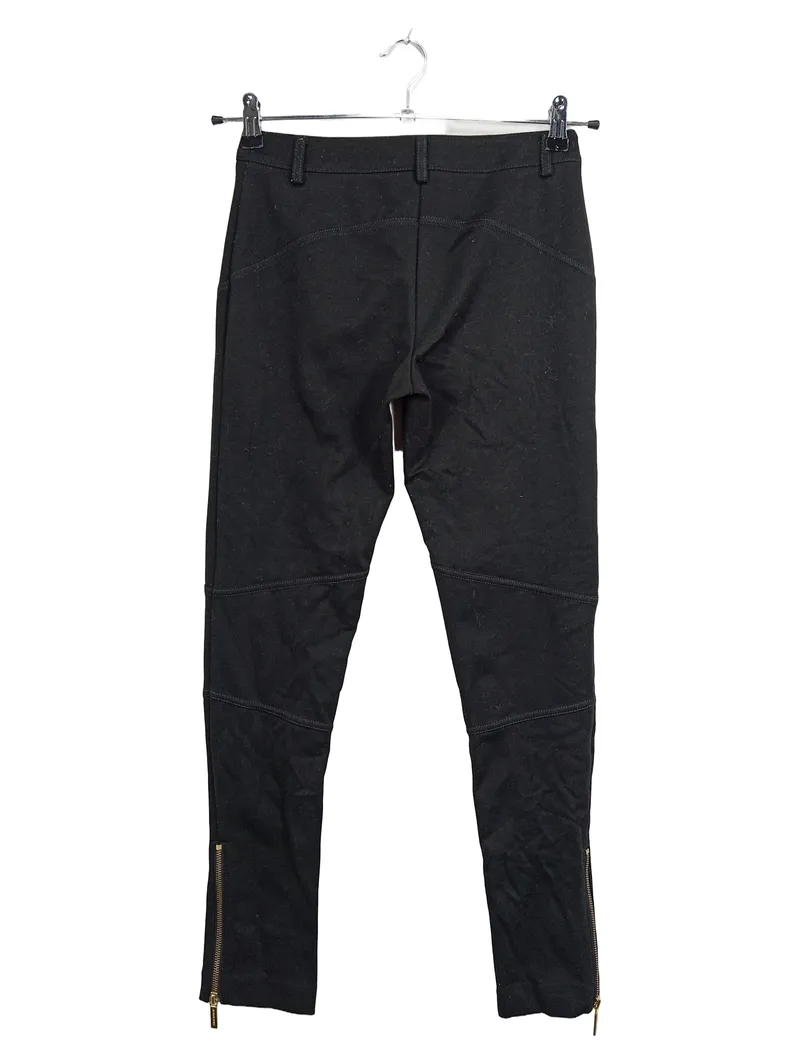 Michael Kors Damen Stoffhose Schwarz Gr. 36 S Reißverschluss-Details 2