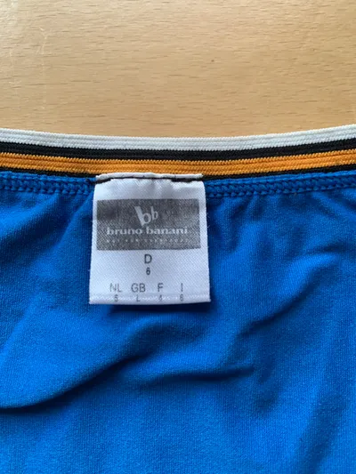 Bruno Banani Herren Sportshirt T-Shirt Blau Logo Gr. 50, L