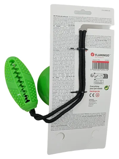 Flamingo Hundespielzeug Chew & Pull Suction Torpedo Zerrspielzeug mit Saugnapf