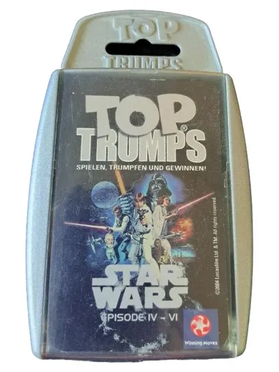 Top Trumps Star Wars Episode IV - VI Kartenspiel Winning Moves Quartett