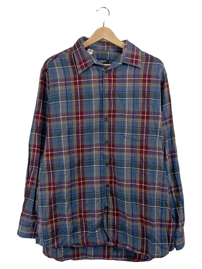 Walbusch Freizeithemd Herren Gr. 52 XL Kariert Mehrfarbig Langarm Baumwolle