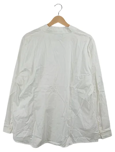 Ulla Popken Bluse Damen Langarm Weiß Gr. 46 Basic