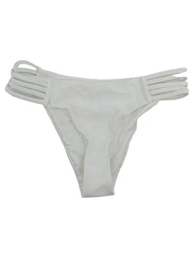 NA-KD Damen Bikinihose Weiß Gr. 36 S Cut-Out Details Bademode