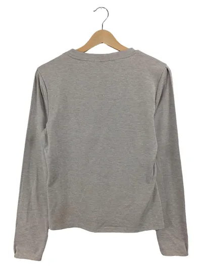 SASSYCLASSY Damen Pullover Gr. 38 M Beige Rippstrick Langarm Casual