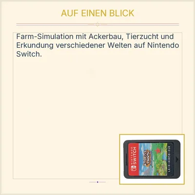 Harvest Moon One World - Nintendo Switch Spiel Simulation