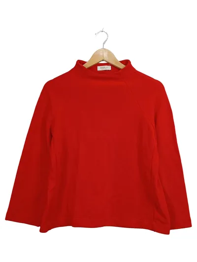 Rich & Royal Damen Pullover Rot Rippstrick Stehkragen Gr. 36;S Casual