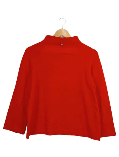 Rich & Royal Damen Pullover Rot Rippstrick Stehkragen Gr. 36;S Casual