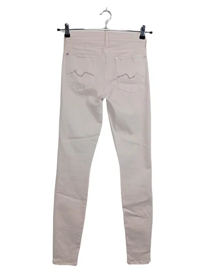 7 For All Mankind Damen Jeans Skinny Fit Rosa Gr. 38 W29