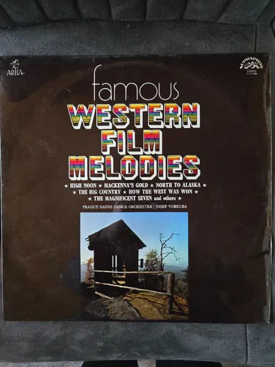 Vinyl LP Famous Western Film Melodies Josef Vobruba Soundtrack