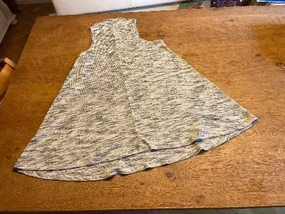 Sparkle & Fade Damen Kleid Gr. M Grau Meliert Ärmellos Taschen