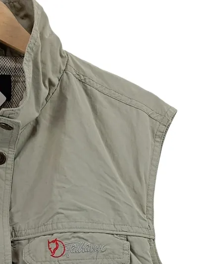 Fjällräven Damen Funktionsweste Outdoor Weste Beige Gr. 38 M