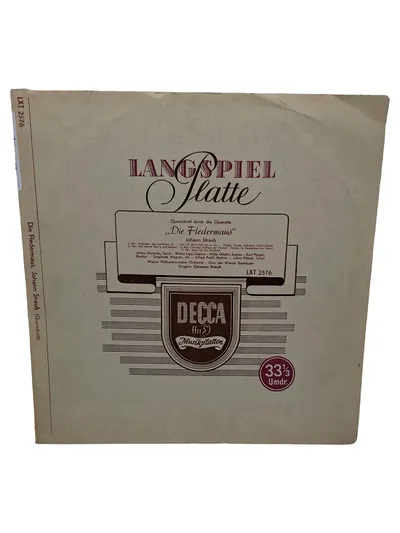 Decca Die Fledermaus Johann Strauß Wiener Philharmoniker Klassik Vinyl LP