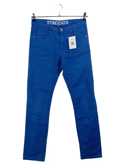 STACCATO Stoffhose Kinder Blau Gr. 38, 176 Casual Baumwolle