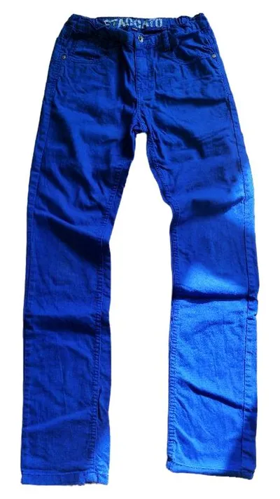 STACCATO Stoffhose Kinder Blau Gr. 38, 176 Casual Baumwolle