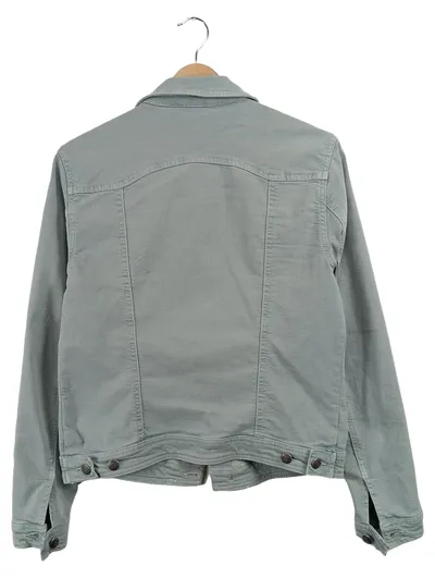 Soyaconcept Jeansjacke Damen Gr. 40 L Grün Casual Langarm