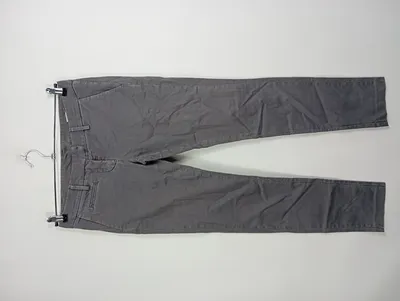 Dondup Damen Stoffhose Chino Grau Gr. 40 W31 Casual Baumwolle