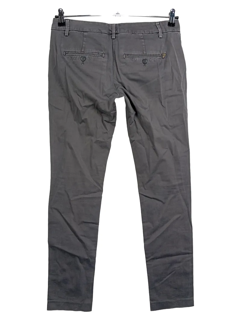 Dondup Damen Stoffhose Chino Grau Gr. 40 W31 Casual Baumwolle 3