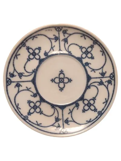 Bareuther Waldsassen Unterteller Indisch Blau Porzellan 14 cm