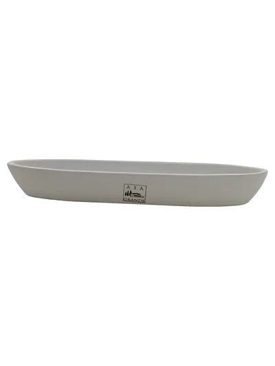 ASA Selection Grande Snackschale Schiffchen Porzellan Weiß 21 cm