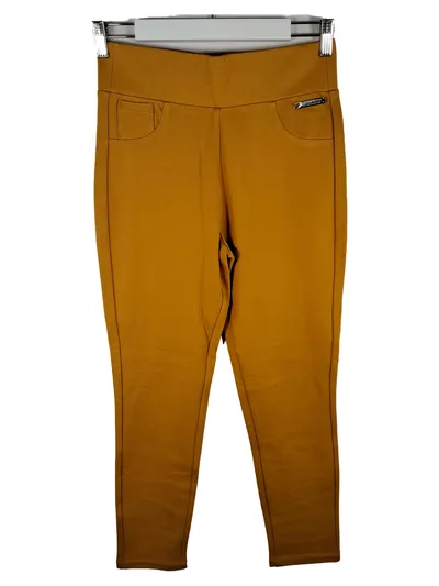Christian Materne Stoffhose Damen Gelb Gr. 36 W28 Casual