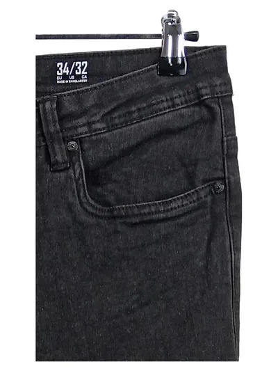 Fishbone Herren Jeans Regular Fit W34, L32 Schwarz Casual