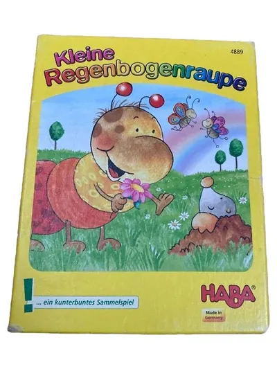 HABA Kleine Regenbogenraupe Legespiel Sammelspiel Brettspiel ab 3 Jahre