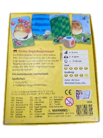 HABA Kleine Regenbogenraupe Legespiel Sammelspiel Brettspiel ab 3 Jahre