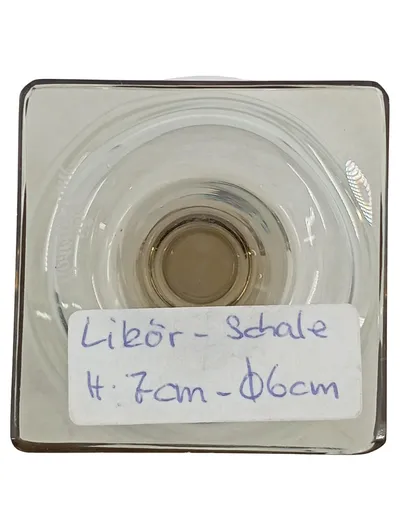 Rosenthal Glas Dekoschale Likörschale Transparent Klassisch 7x5 cm