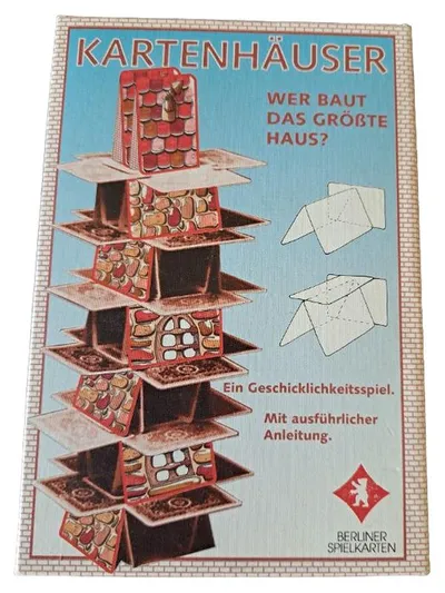 Kartenhäuser Berliner Spielkarten Geschicklichkeitsspiel Stapelspiel