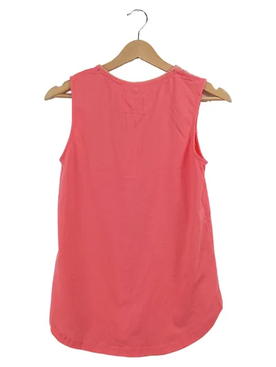 Amsterdam Industry Damen Top Gr. 38 Pink Spitze Baumwolle
