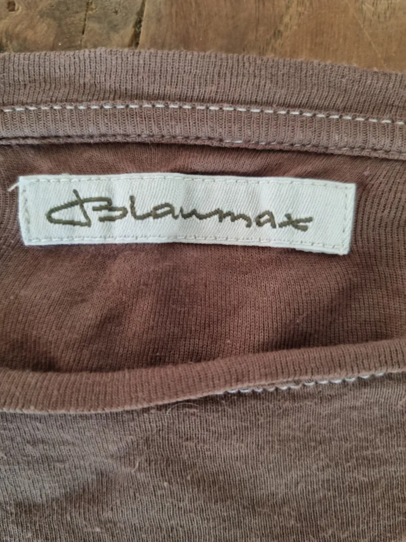 Blaumax Damen Pullover Shirt Braun Gr. 38 M 3, 4-Arm Asymmetrisch Casual 3