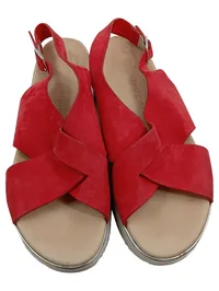 Paul Green Plateausandalen Damen Rot Gr. 41 Wildleder 2