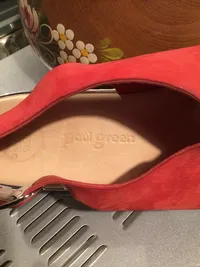 Paul Green Plateausandalen Damen Rot Gr. 41 Wildleder 3