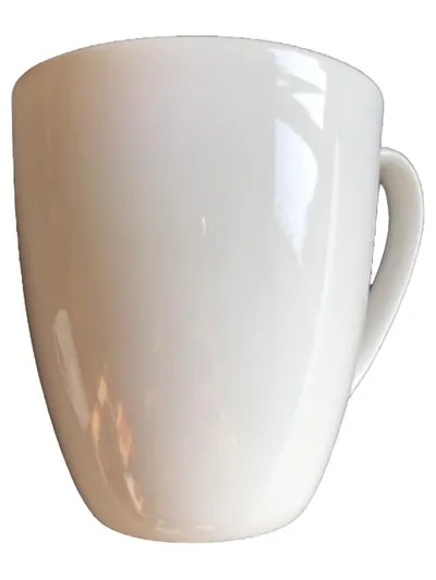 CASA NOVA Tasse Porzellan Weiß 9cm Kaffeetasse Becher Minimalistisch Alltag