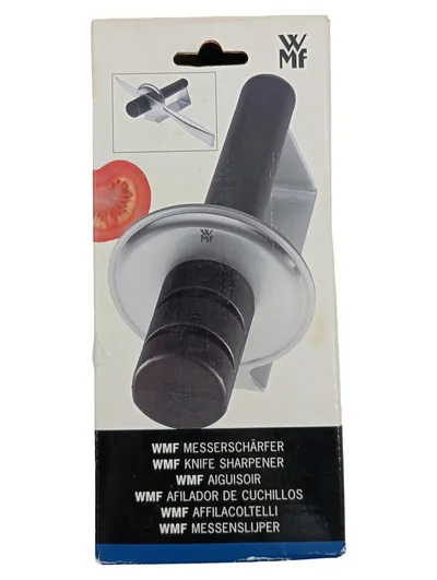 WMF Messerschärfer mit Keramikscheiben Cromargan Edelstahl Schwarz
