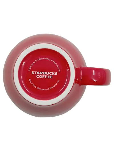 Starbucks Kaffeetasse Becher Rot Keramik 350ml Logo-Print Modern