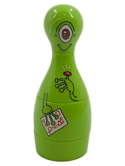 Ritzenhoff Zielspielzeug Bowling Pin Alien Marcel Bierenbroodspot Grün 15cm