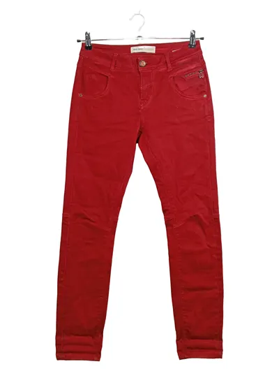 Mos Mosh Damen Jeans Regular Fit Hose Gr. 38 Rot Casual