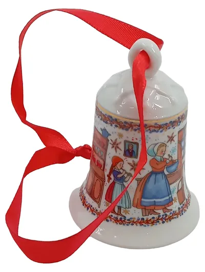Hutschenreuther Weihnachtsglocke Porzellan Mehrfarbig Familie