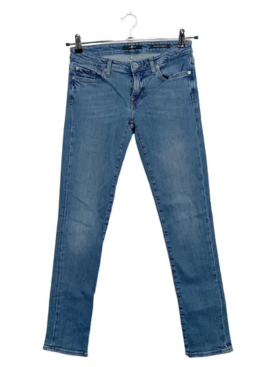 7 For All Mankind Pyper Slim Illusion Skinny Jeans Damen W26 Blau Denim