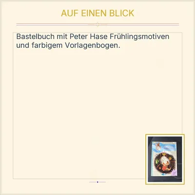 TippCreativ Hobbybuch Peter Hase Die schönsten Frühlingsmotive Bettina Grabis