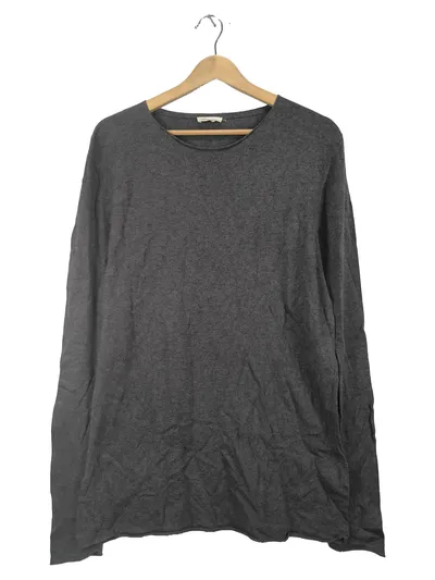 American Vintage Pullover Damen Grau Gr. 42 Baumwolle Basic Langarm